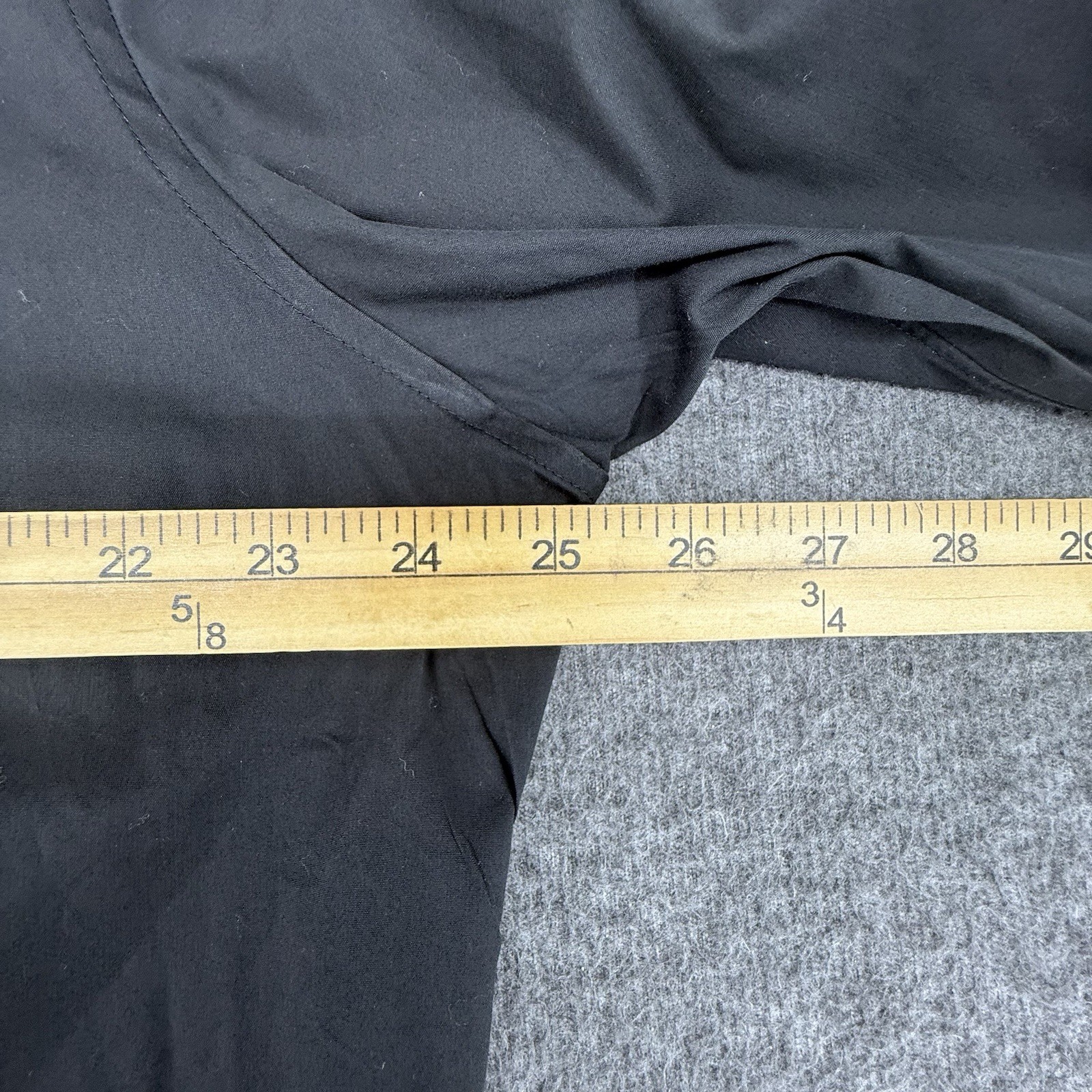 Theory Sylvain Wealth Black Button Up Collared Po… - image 7