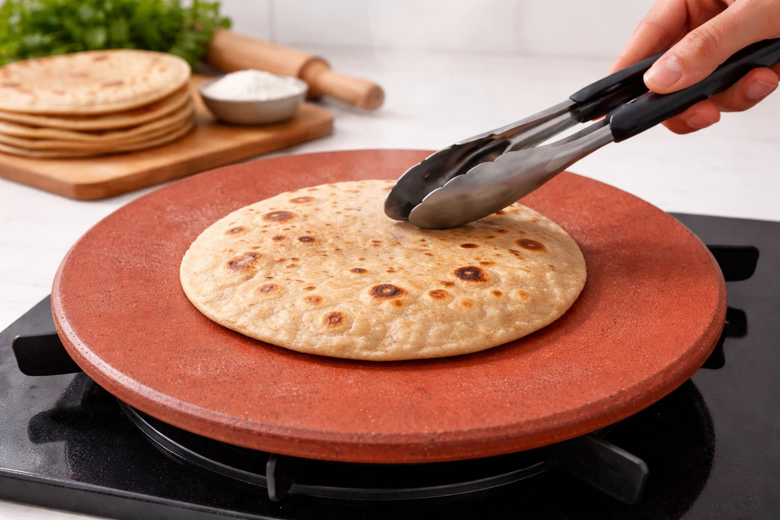 Handmade Clay Tawa for Roti Chapati | Earthen Cookware | Gas Stove Compatible