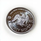 1985 A-mark Liberty Silver Liberty Bell .999 Fine Silver Round Vintage Toning