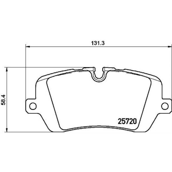 Brembo Bremsbelagsatz Scheibenbremse Hinten FüR Land Rover Range 3.0 D 4X4-image