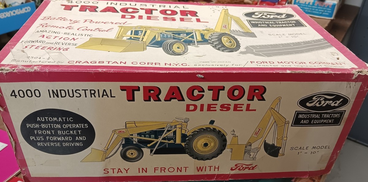 Cragstan Ford Industrial 4000 Tractor & back hoe. With Cragstan Ford Industrial 4000 Tractor & back hoe. With