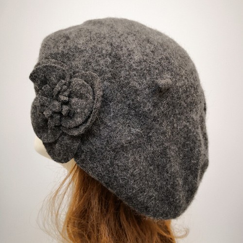 Cappello cloche donna invernale caldo lana anni 20 30 stile Downton Abbey floreale morbido - Foto 6 di 12