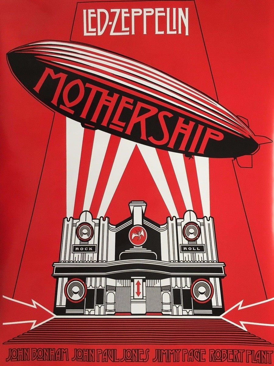 ＬＥＤ・ＺＥＰＰＥＬＩＮ　ピンナップポスター（非売品） LED ZEPPELIN,'MOTHERSHIP' AUTHENTIC LICENSED 2012 POSTER | eBay