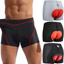 Men's Cycling Underwear Bike Shorts Breathable Quick Dry 3D Padded Gel Sponge US