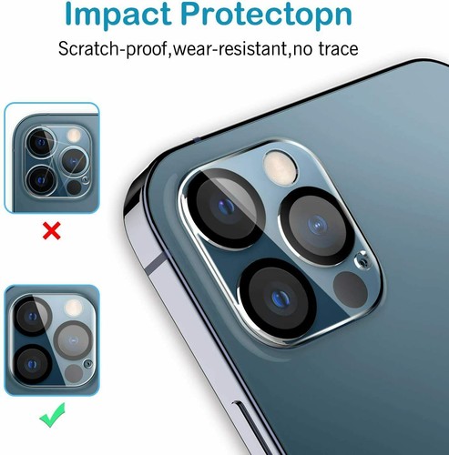 Verre trempé protection objectif caméra pour iPhone 11 12 13 14 15 16 17 Pro Max - 第 7/11 張圖片