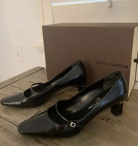 Louis Vuitton Black Leather Mary Jane 