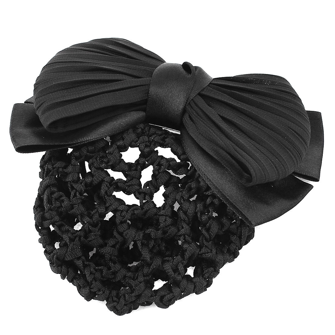 Nudo De Mariposa Negro Redecilla De Moño Red Pasador Clip De Cabello Para Mujer