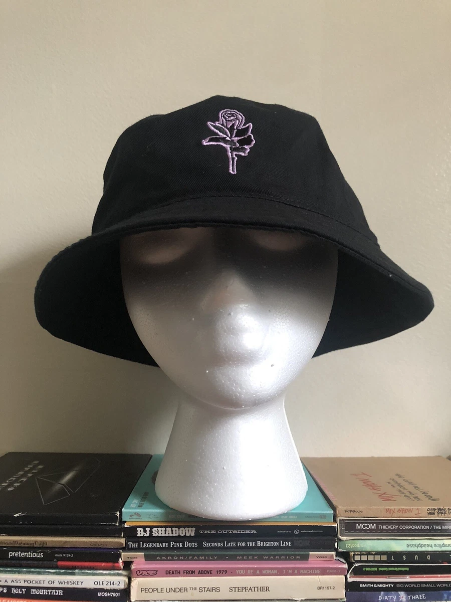 BSR By Samii Ryan Pink & Black Rose Bucket Hat