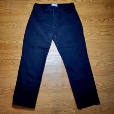 Everlane Women's High Waist Straight Ankle Jeans Size 31 Black