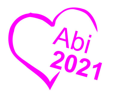 Abi 2021 Aufkleber Abitur Abschluss Auto Heckscheibe Sticker Herz 