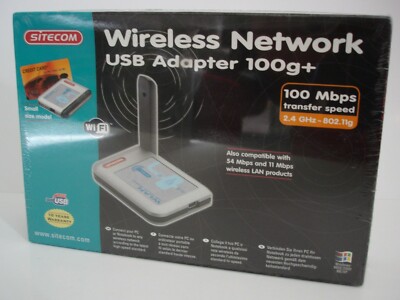 Sitecom Wireless Network USB Adapter 100g+ Neu & Originalverpackt (B4)