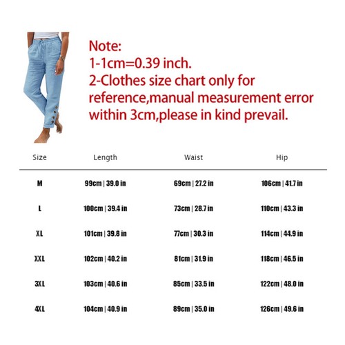 Womens Casual Summer Drawstring Waist Straight Leg Pants Long Pocket Trousers - Picture 3 of 22