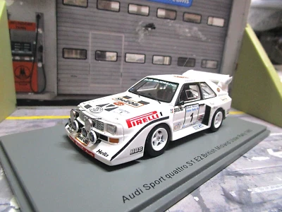 AUDI S1 E2 Quattro Sport Rallye Ulster 1985 #1 Mouton Pirelli She RAR Spark 1:43 - Bild 1 von 4