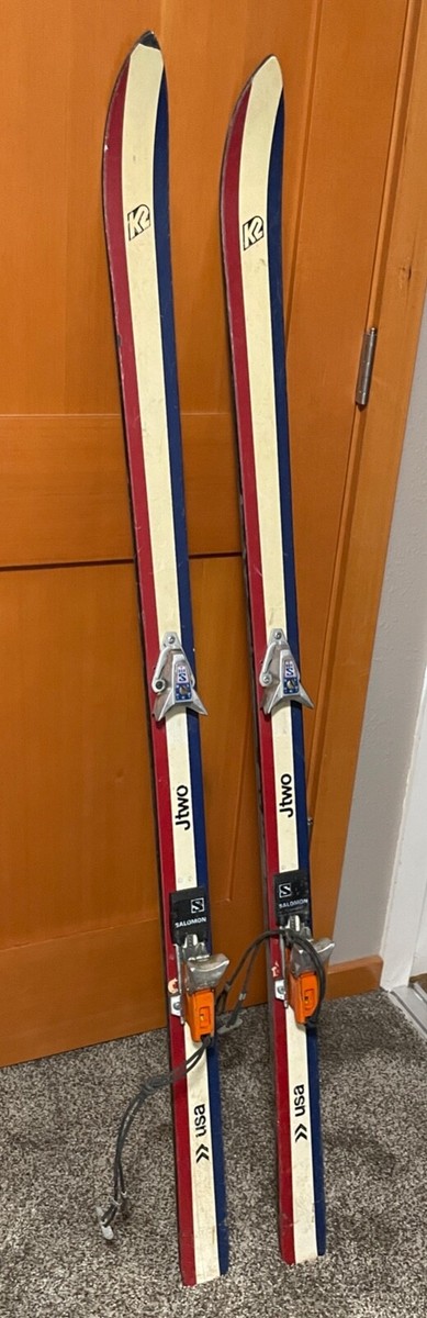 Mini Skis Vintage K2 Big Air USA - Longueur 31 Pouces - Avec Fixations Et Sangles - Occasion - Pour Débutants