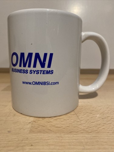 OMNI BUSINESS SYSTEMS corporate logo souvenir coffee mug eBay sellerID mouthyMo - Picture 8 of 12