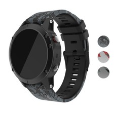 StrapsCo Camo Silicone Rubber Strap for Garmin Instinct 2