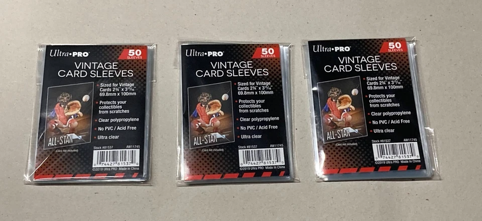 超专业复古卡套 1952 - 1956 Topps 50 100 150 200 250 500 1000 — 第 3/4 张图片