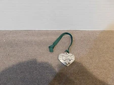   Pewter Heart Basket Tie On