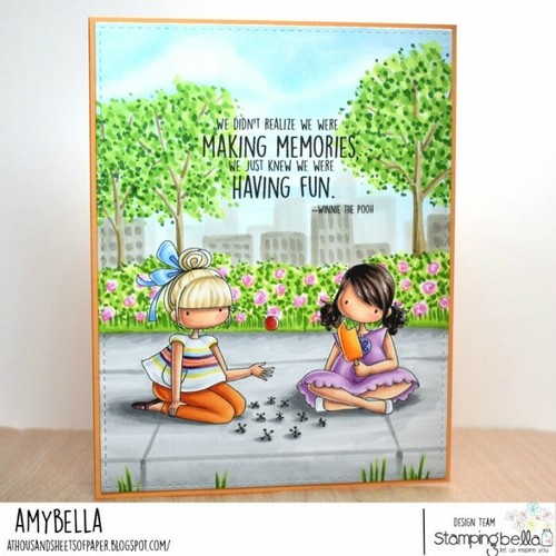 TINY TOWNIES-Stamping Bella Cling Mount Rubber Stamp-Stamping Craft-Townie Girls - Picture 146 of 190