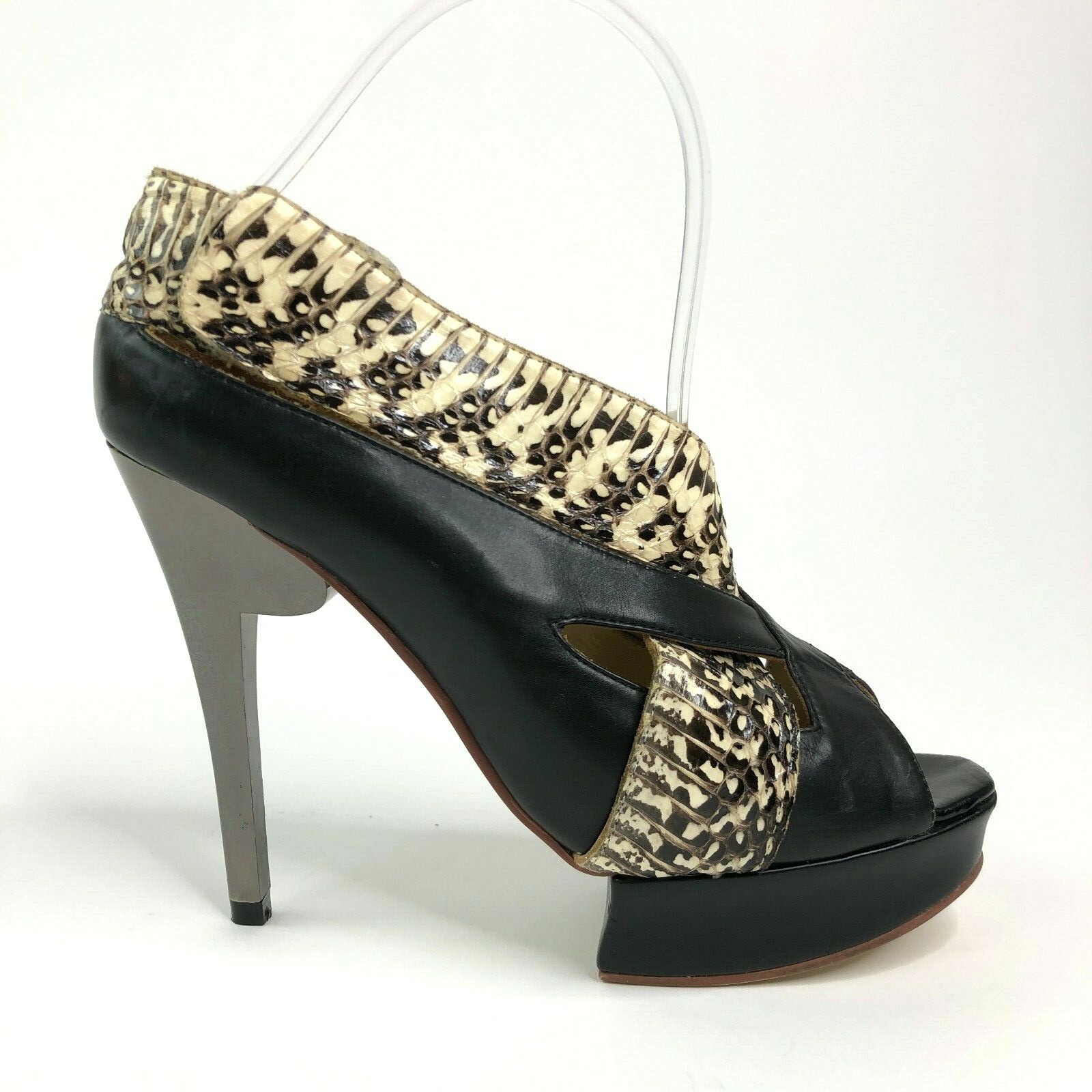Nicholas Kirkwood Snakeskin Python Platform Peept… - image 7
