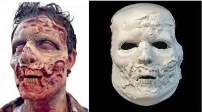 Máscara facial de látex de espuma protésica zombie Halloween Woochie FX maquillaje etapa 3 FO079 - Imagen 1 de 3