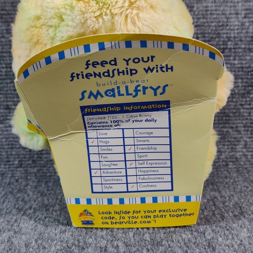 Build a Bear Buddies Citrus Bunny Rabbit Smallfry Green Orange Plush Doll Toy 7” - 第 8/12 張圖片