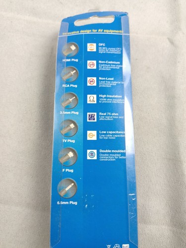 DigiTech Audio Lead WA7070 2xRCA Plugs - 2 X RCA Sockets 1.5 M New In Package - Picture 4 of 8