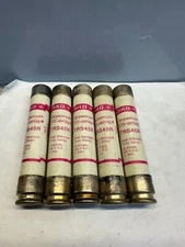 Gould Shawmut TRS45R 45A/600V Fuses (LOT OF 5) NOS SHELF WEAR TEST GOOD