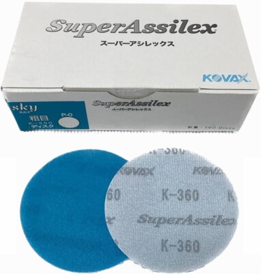 KOVAX Dry Super Assilex disc 50mm dia. sandpaper K-360 100 Sheets