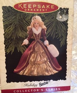 1996 holiday barbie ornament