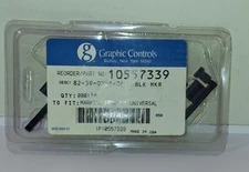 6 NEW GRAPHIC CONTROLS 10557339 BLACK MKR PENS 82-39-0201-06 NNB **MAKE OFFER**