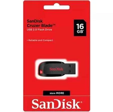 Sandisk 16GB  Cruzer Blade Flash Drive Memory Stick USB 2.0