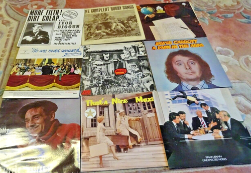A Collection of 9 x Vintage Comedy Albums - Vinyl Records - Foto 10 di 10