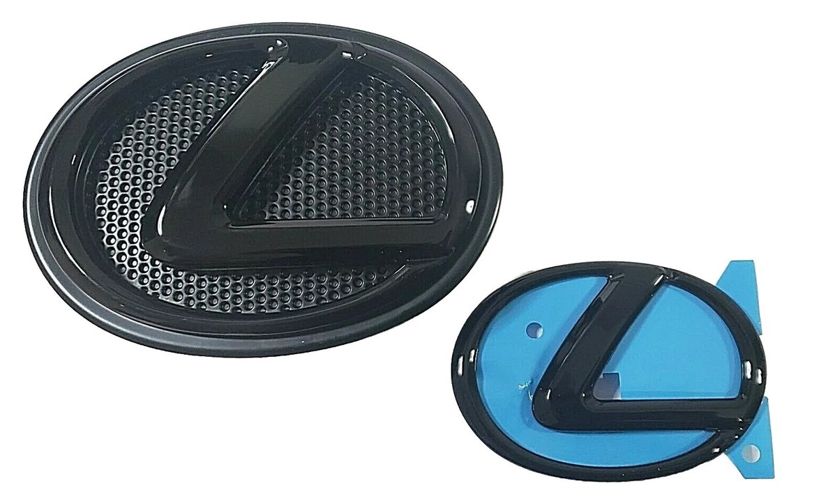 FITS IS350 BLACK EMBLEM LEXUS FF RR SET 2014 2015 2016 2017