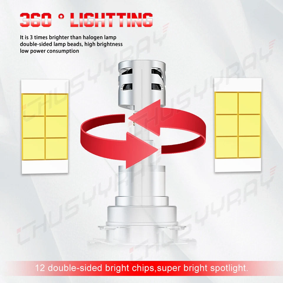 Kit de faros LED blancos Hi Lo para Mercedes-Benz CLA250 2014 2015 2016 2019 Foto 4 de 4