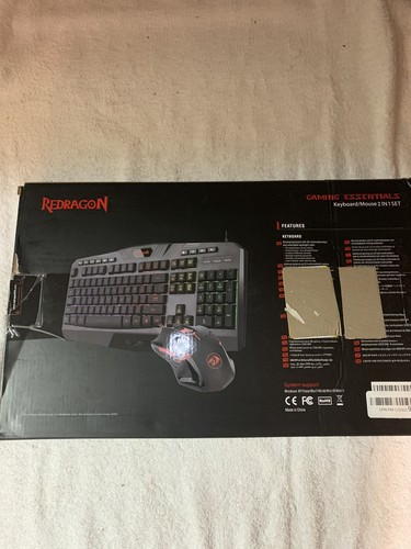 Redragon S101 Gaming Keyboard and Mouse Combo RGB LED Backlit and Red - Picture 9 of 9