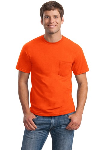 Gildan 2300 Mens Short Sleeve Cotton Crew Neck Stylish T-Shirt With Pocket - Picture 14 of 18