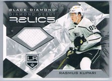 2021-22 BLACK DIAMOND DEBUT RELICS RASMUS KUPARI ROOKIE LOS ANGELES KINGS #DD-RK