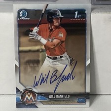 2019 Bowman Chrome Will Banfield ROOKIE Auto Marlins XP