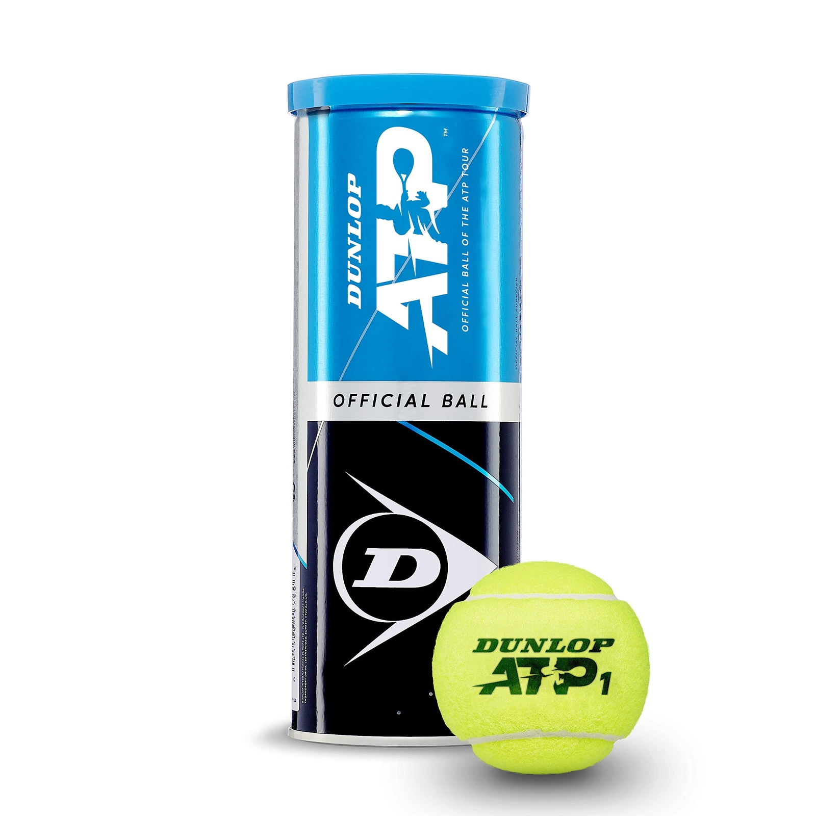 Tennis Balls Dunlop Dunlop Atp Yellow Multicolour Water NUOVO