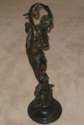 Luca Madrassi 1848-1919 Original-Bronze 71cm ''la fee des mers''/''figure of venus''