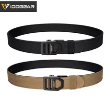  IDOGEAR Tactical Belt with Metal Buckle 1.5 Inch CCW Belt Sturdy Ratchet Gear