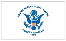 United States Coast Guard Military Flag Sticker Decal F581