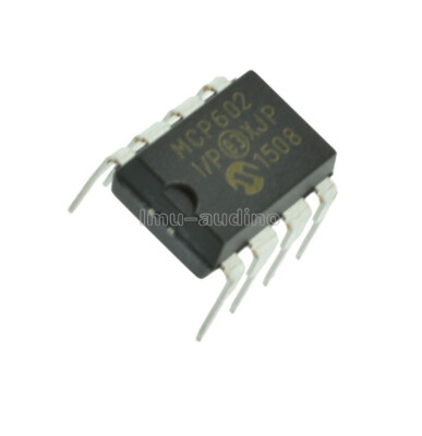 10 Pezzi MCP602 MCP602-I/P – Amplificatore Operazionale Doppia Alimentazione DIP8 – Nuovo