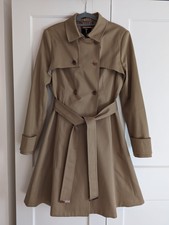 New Ted Baker Pandura Cotton Double Breasted Mac Trench Coat Olive Uk 10 Tb 2