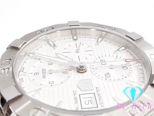 TAG Heuer Aquaracer 300M Chronograph CAY2111.BA0927 Automatic 43mm White Dial - Imagen 8 de 10