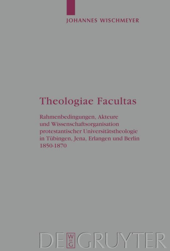 Thumbnail - Theologiae Facultas | Buch | 9783110202472