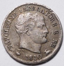 NAPOLEONIDES-ROYAUME D'ITALIE-NAPOLEON Ier : 5 SOLDI 1810M MILAN