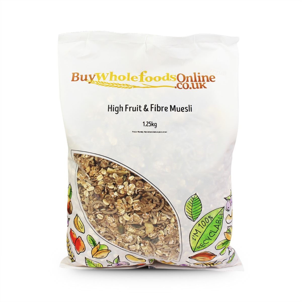 High Fruit & Fibre Muesli 1.25kg | BWFO | Free UK Mainland P&P