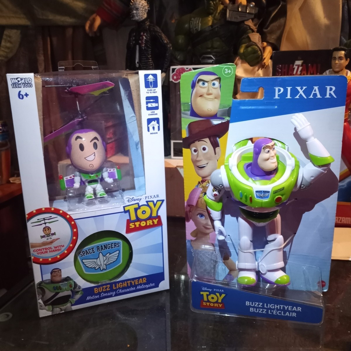 Disney Toy Story Lot Buzz Lightyear Motion Sensing Drone Figure New